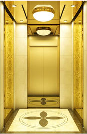 Elevatore automatico del passeggero di modernizzazione, specchio dorato incidenti l'ascensore di Fuji